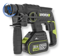 Máy khoan búa dùng pin 20V Worx WU387 (bare)