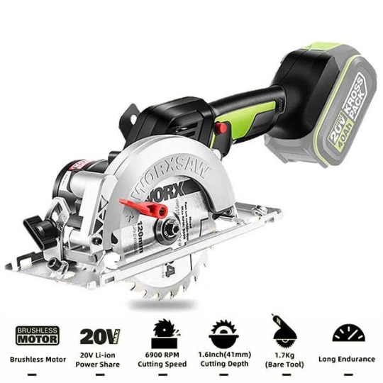 Máy cưa đĩa không chổi than WORX WU533.9(bare)