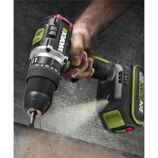 Máy khoan cầm tay 20V Worx WU369.1 (Trọn bộ)