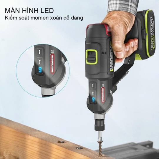 Máy vặn vít cầm tay 20V Worx WU177.9 (bare)