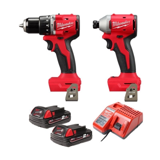 Combo Máy Khoan MILWAUKEE M18 FPD3 + Pin M18B4 + Sạc M12-18C