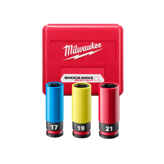 Bộ 3 đầu khẩu 1/2 SHOCKWAVE Milwaukee 49-66-7834