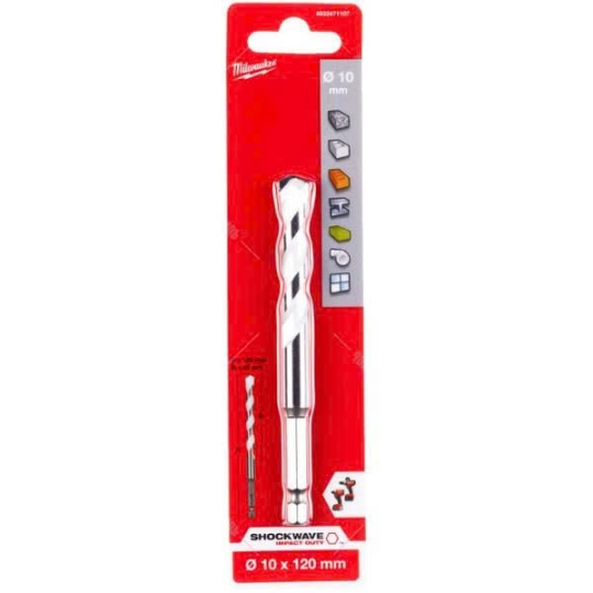 Mũi khoan đa năng 10x120mm – 1 mũi Milwaukee 4932471107